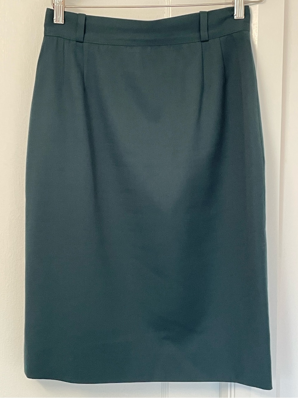 Vintage Classic Dark Teal Pencil Skirt - Women
